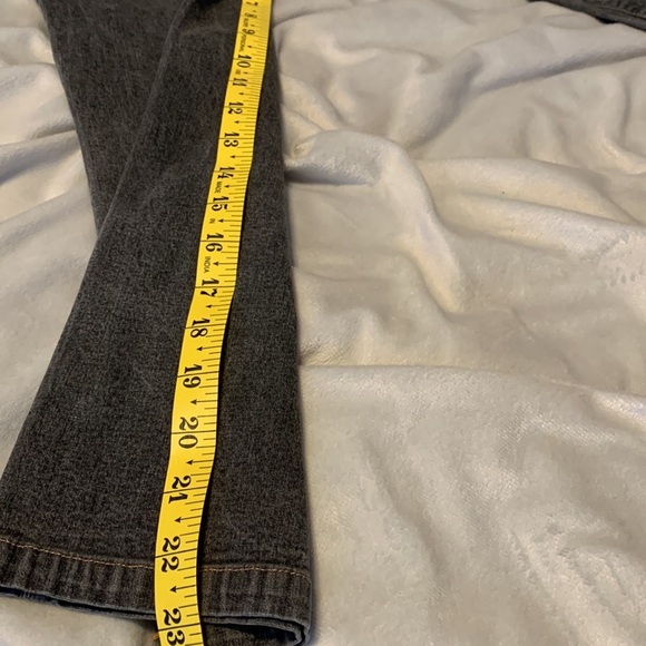 Tommy Jeans Size 7 faded black cropped Capri Y2K vintage hilfiger logo low rise - Picture 7 of 11